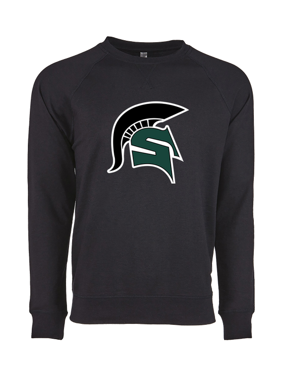 Schurr HS Baseball Spartan Logo - Crewneck Sweatshirt