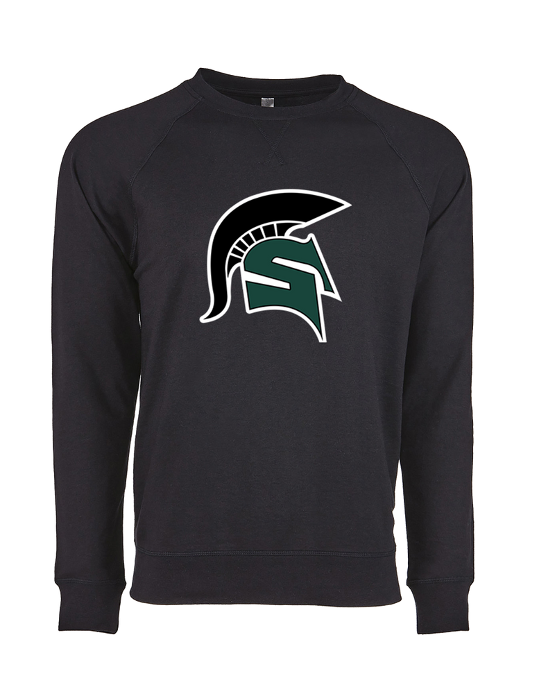 Schurr HS Baseball Spartan Logo - Crewneck Sweatshirt