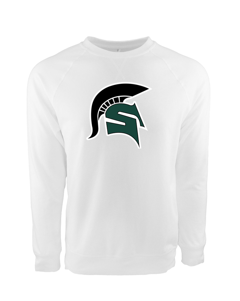 Schurr HS Baseball Spartan Logo - Crewneck Sweatshirt