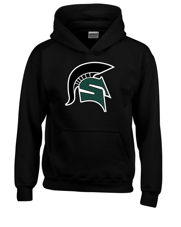 Schurr HS Baseball Spartan Logo - Cotton Hoodie