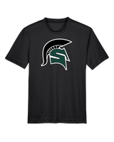 Schurr HS Baseball Spartan Logo - Youth Performance T-Shirt