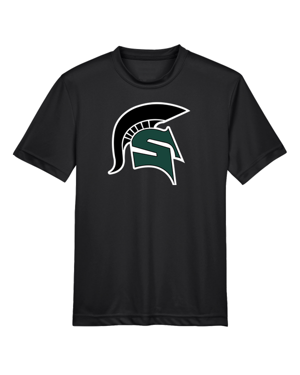 Schurr HS Baseball Spartan Logo - Youth Performance T-Shirt