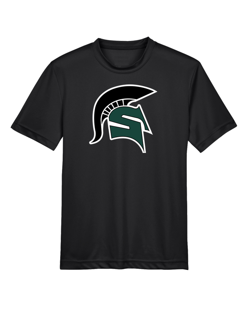 Schurr HS Baseball Spartan Logo - Youth Performance T-Shirt