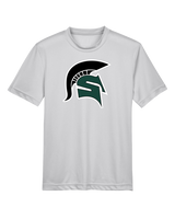 Schurr HS Baseball Spartan Logo - Youth Performance T-Shirt