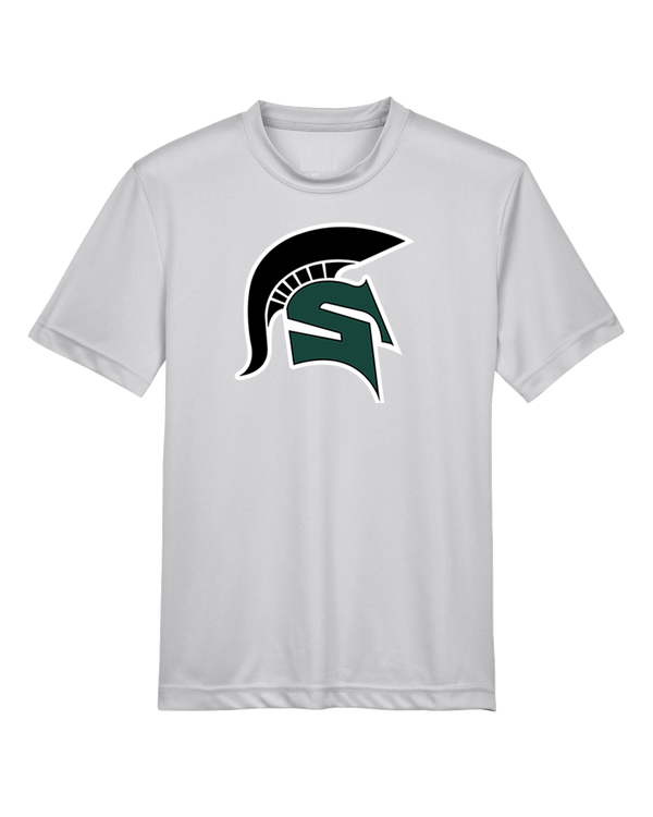 Schurr HS Baseball Spartan Logo - Youth Performance T-Shirt