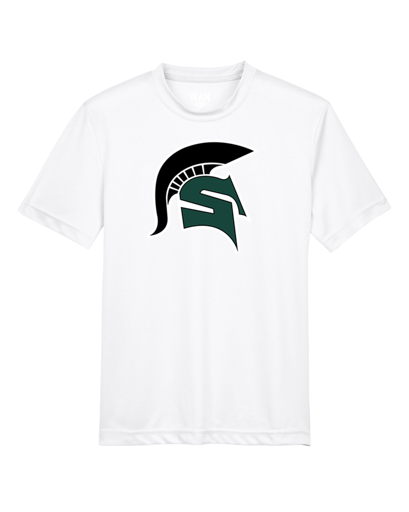 Schurr HS Baseball Spartan Logo - Youth Performance T-Shirt