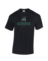 Schurr HS Baseball Stacked - Cotton T-Shirt