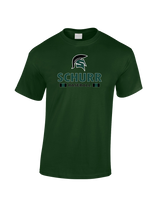 Schurr HS Baseball Stacked - Cotton T-Shirt