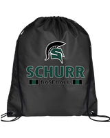 Schurr HS Baseball Stacked - Drawstring Bag