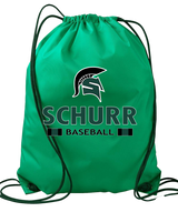 Schurr HS Baseball Stacked - Drawstring Bag