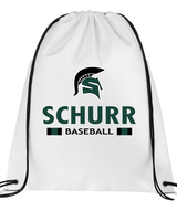 Schurr HS Baseball Stacked - Drawstring Bag