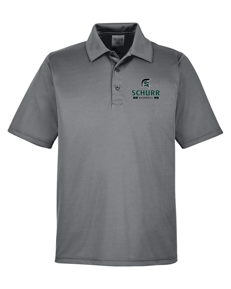 Schurr HS Baseball Stacked - Men's Polo