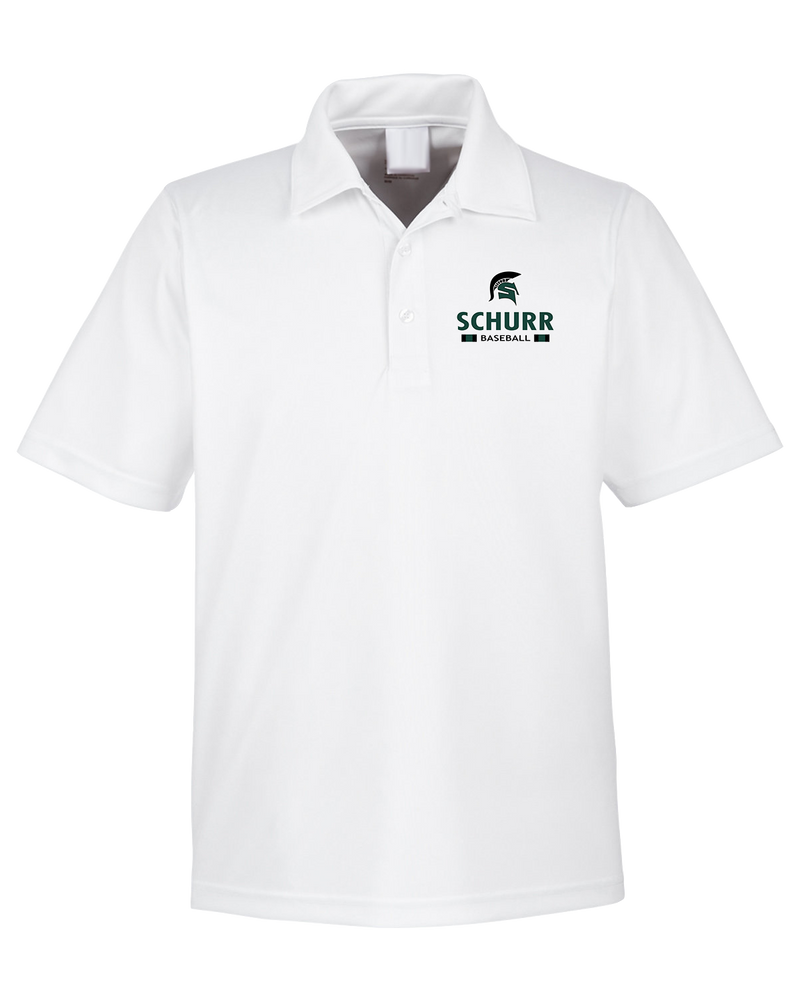 Schurr HS Baseball Stacked - Men's Polo