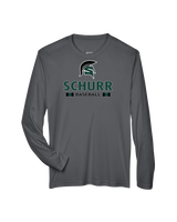 Schurr HS Baseball Stacked - Performance Long Sleeve