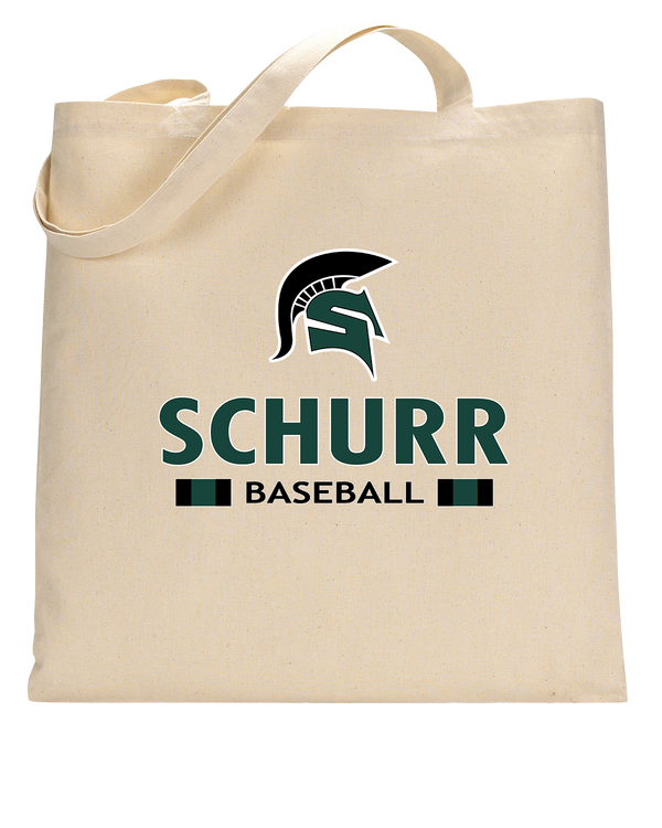 Schurr HS Baseball Stacked - Tote Bag
