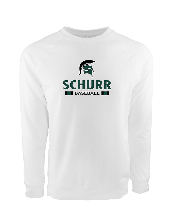 Schurr HS Baseball Stacked - Crewneck Sweatshirt