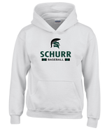 Schurr HS Baseball Stacked - Cotton Hoodie