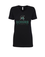 Schurr HS Baseball Stacked - Women’s V-Neck