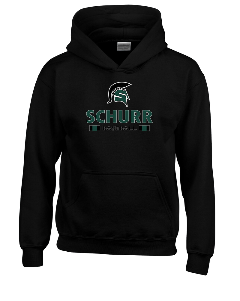 Schurr HS Baseball Stacked - Youth Hoodie
