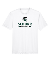 Schurr HS Baseball Stacked - Youth Performance T-Shirt