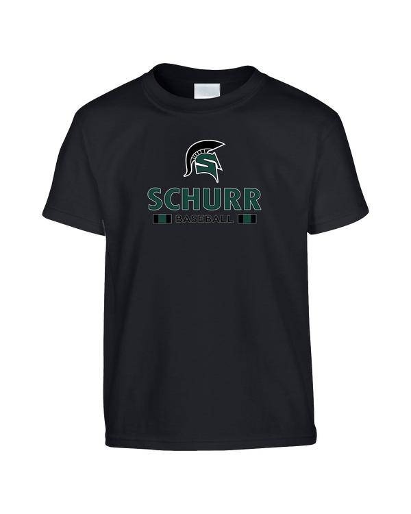 Schurr HS Baseball Spartan Logo - Youth T-Shirt