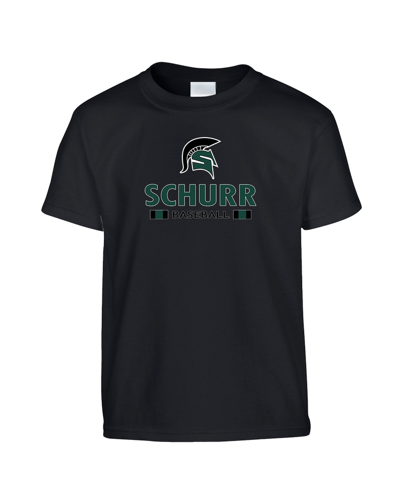 Schurr HS Baseball Spartan Logo - Youth T-Shirt