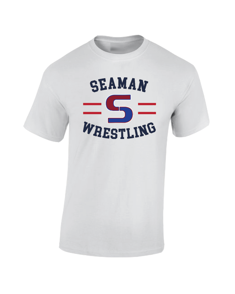 Seaman HS GW Wrestling Curve - Cotton T-Shirt