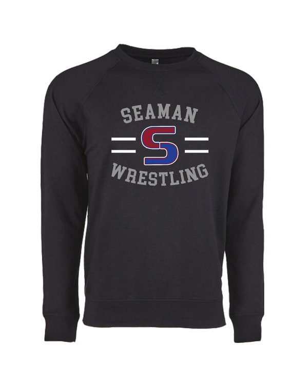 Seaman HS GW Wrestling Curve - Crewneck Sweatshirt