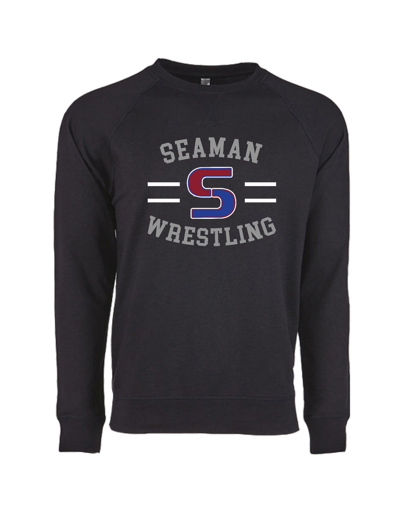 Seaman HS GW Wrestling Curve - Crewneck Sweatshirt