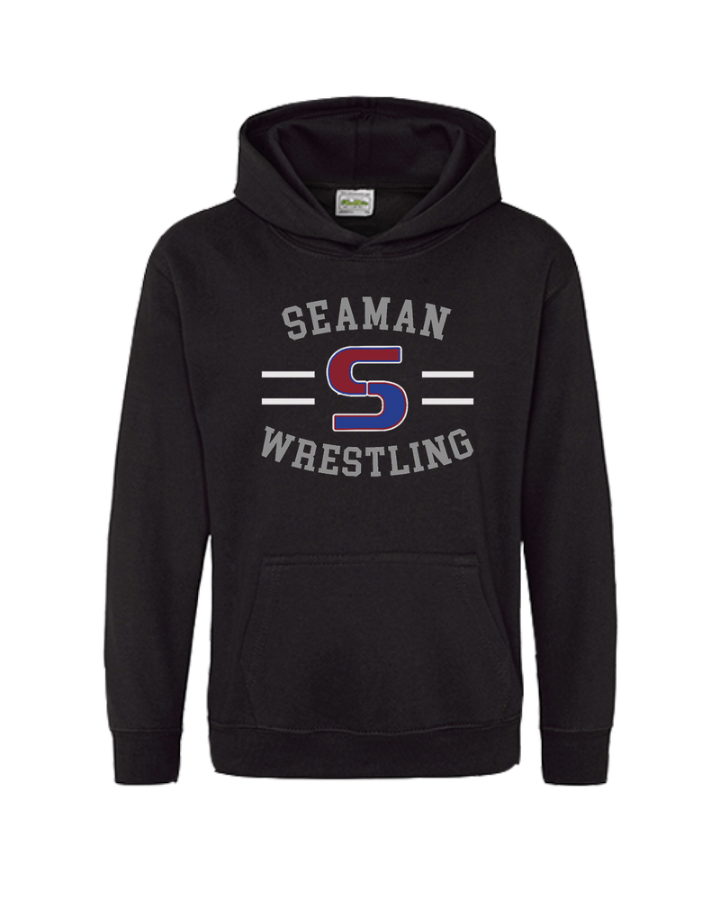 Seaman HS GW Wrestling Curve - Cotton Hoodie