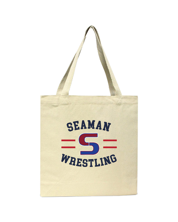 Seaman HS GW Wrestling Curve - Tote Bag