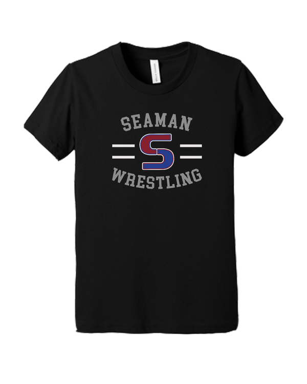Seaman HS GW Wrestling Curve - Youth T-Shirt