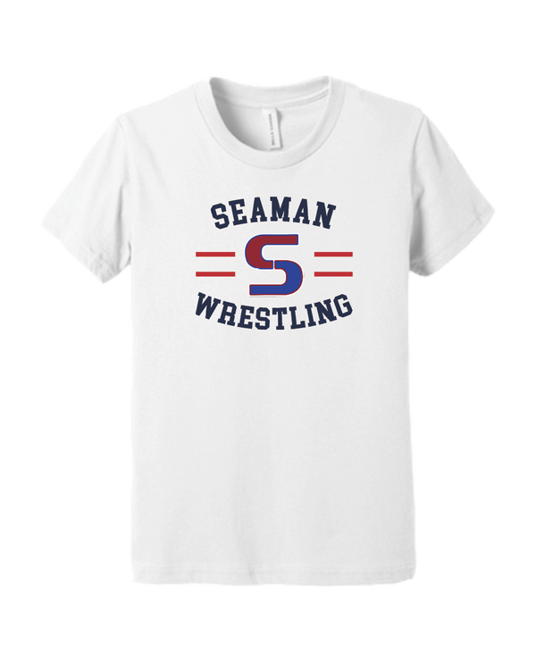 Seaman HS GW Wrestling Curve - Youth T-Shirt