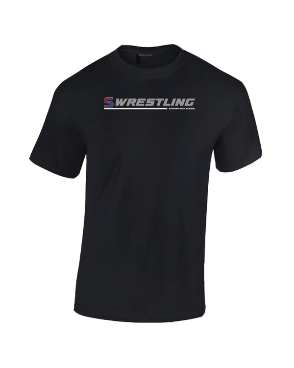 Seaman HS GW Wrestling Lines - Cotton T-Shirt
