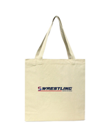 Seaman HS BW Wrestling Lines - Tote Bag