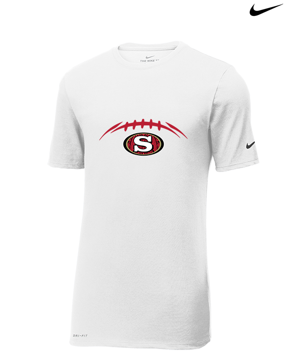 Segerstrom HS Football Laces - Mens Nike Cotton Poly Tee
