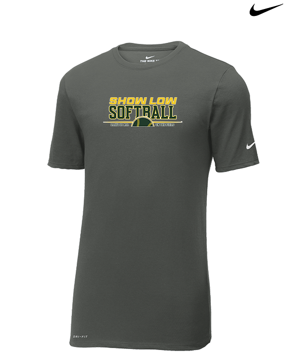 Show Low HS Softball Leave It - Mens Nike Cotton Poly Tee