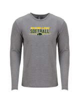 Show Low HS Softball Leave It - Tri-Blend Long Sleeve