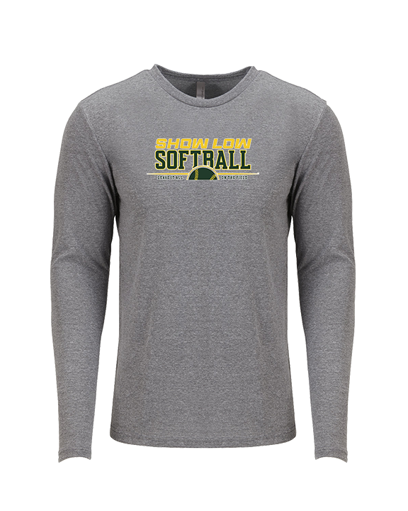 Show Low HS Softball Leave It - Tri-Blend Long Sleeve