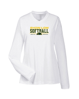 Show Low HS Softball Leave It - Womens Performance Longsleeve