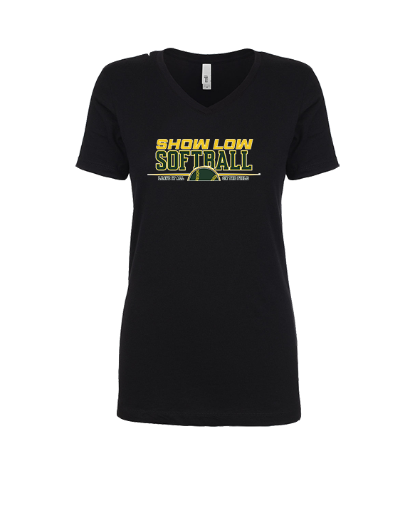 Show Low HS Softball Leave It - Womens Vneck