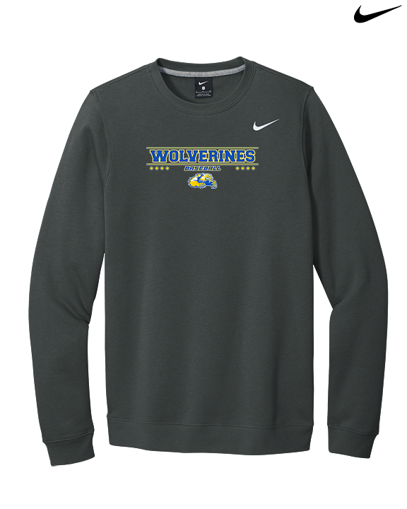 Simeon Career Academy Baseball Border - Mens Nike Crewneck