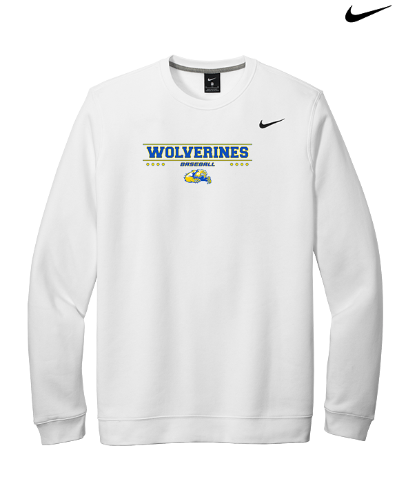 Simeon Career Academy Baseball Border - Mens Nike Crewneck