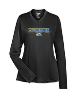 Simeon Career Academy Baseball Border - Womens Performance Longsleeve