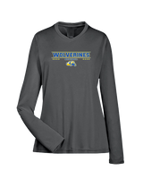 Simeon Career Academy Baseball Border - Womens Performance Longsleeve