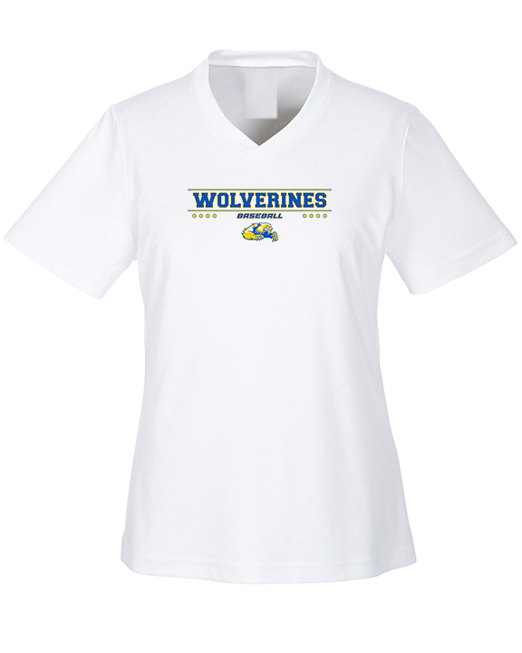 Simeon Career Academy Baseball Border - Womens Performance Shirt