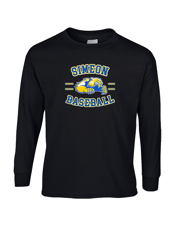 Simeon Career Academy Baseball Curve - Cotton Longsleeve