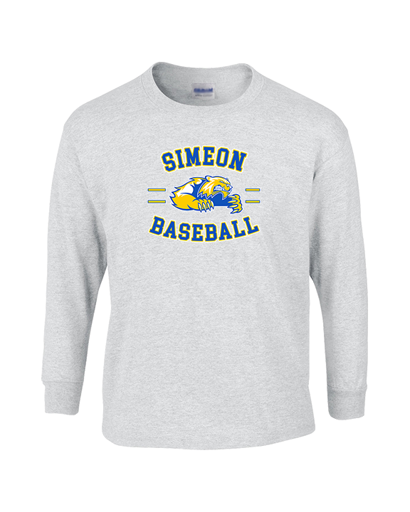 Simeon Career Academy Baseball Curve - Cotton Longsleeve