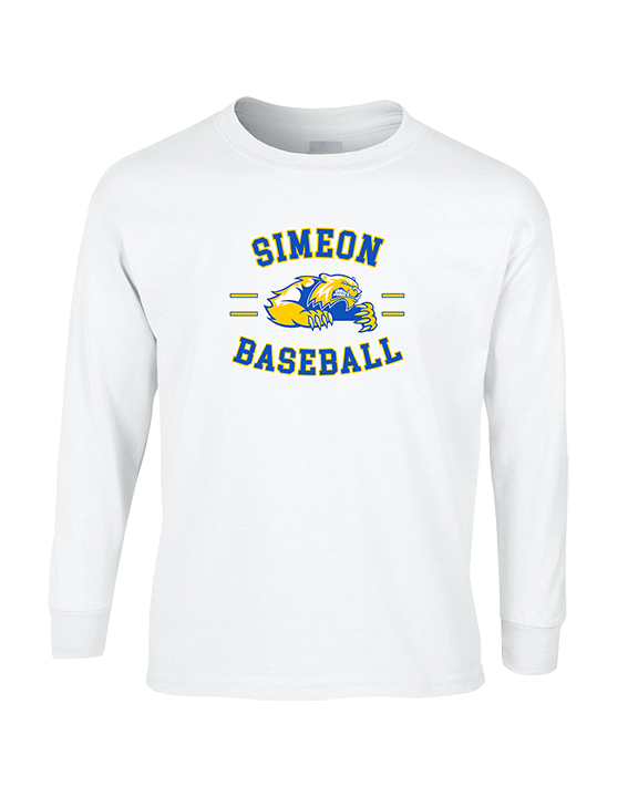 Simeon Career Academy Baseball Curve - Cotton Longsleeve
