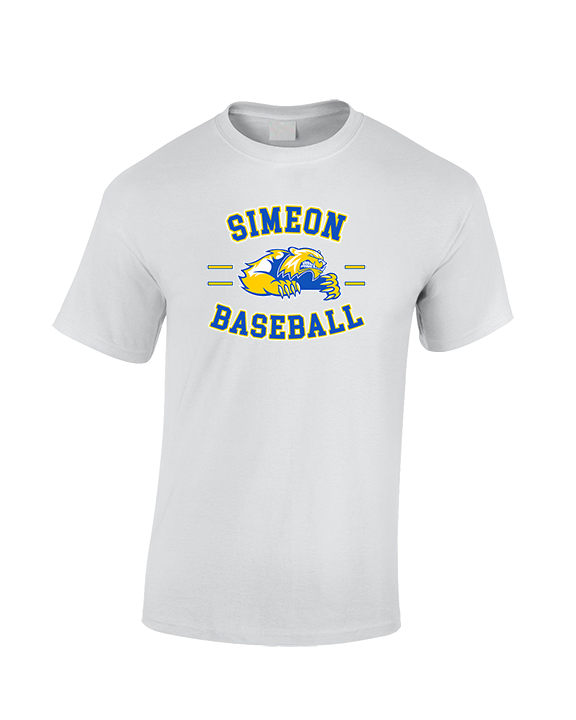 Simeon Career Academy Baseball Curve - Cotton T-Shirt